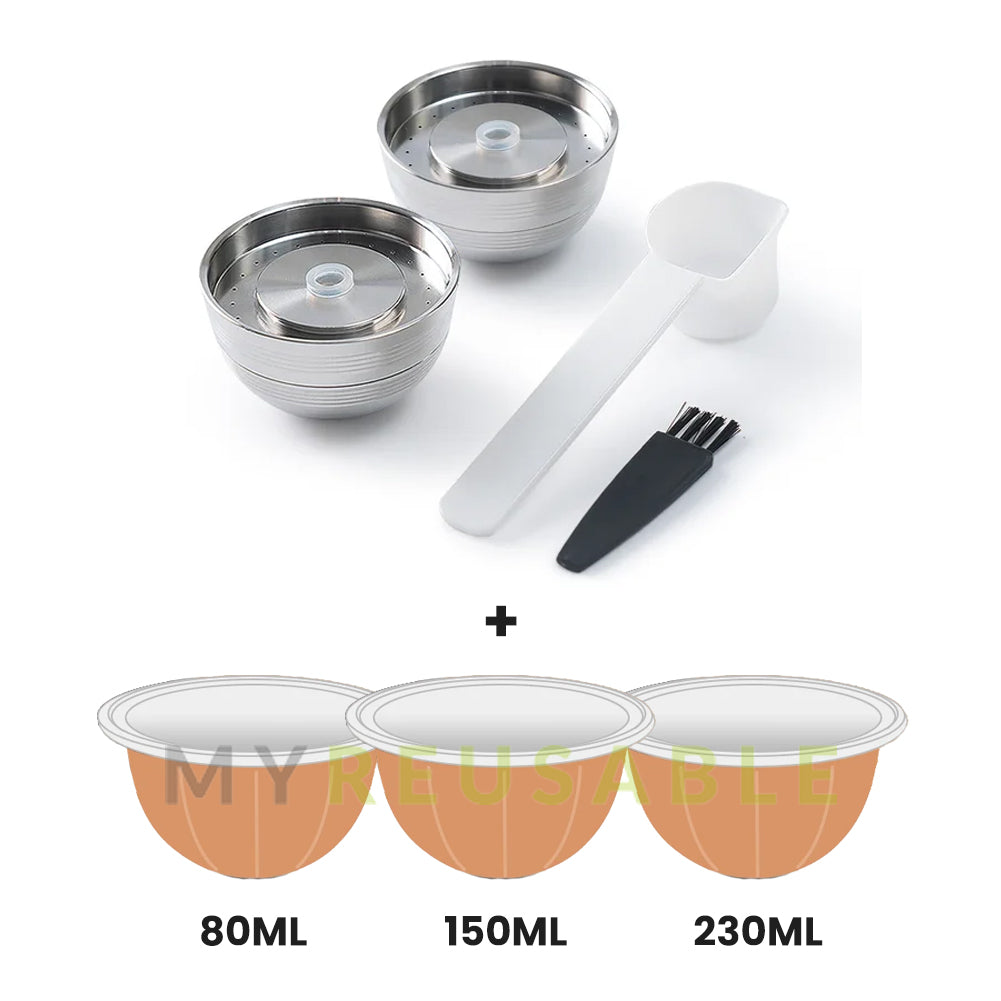 MYREUSABLE™ Reusable Capsule Compatible with Nespresso® Vertuo Plus Machines
