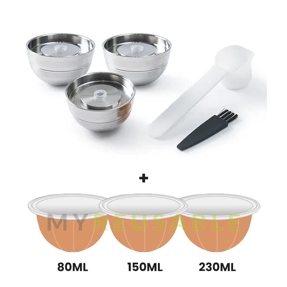 MYREUSABLE™ Reusable Capsule Compatible with Nespresso® Vertuo Plus Machines