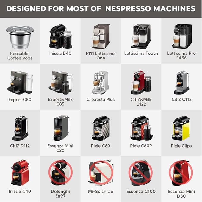 MYREUSABLE™ Reusable Capsule Compatible with Nespresso® Machines