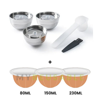 MYREUSABLE™ Reusable Capsule Compatible with Nespresso® Vertuo Plus Machines
