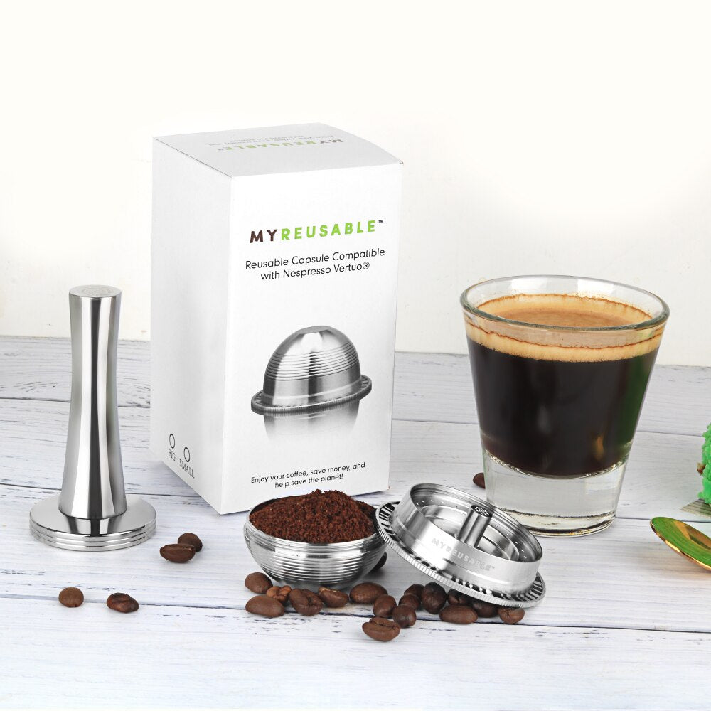 MYREUSABLE™ Reusable Capsule Compatible with Nespresso® Vertuo Machines