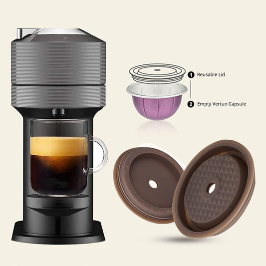 MYREUSABLE™ Reusable Lid Compatible with Nespresso® Vertuo Original & Vertuo Next